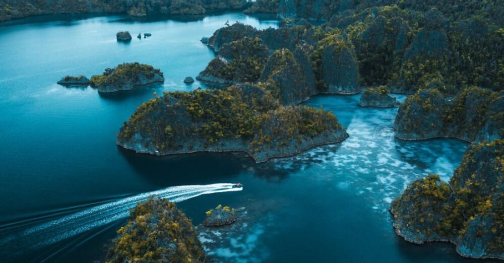 Islands - Aerial Photo of Islands on Sea