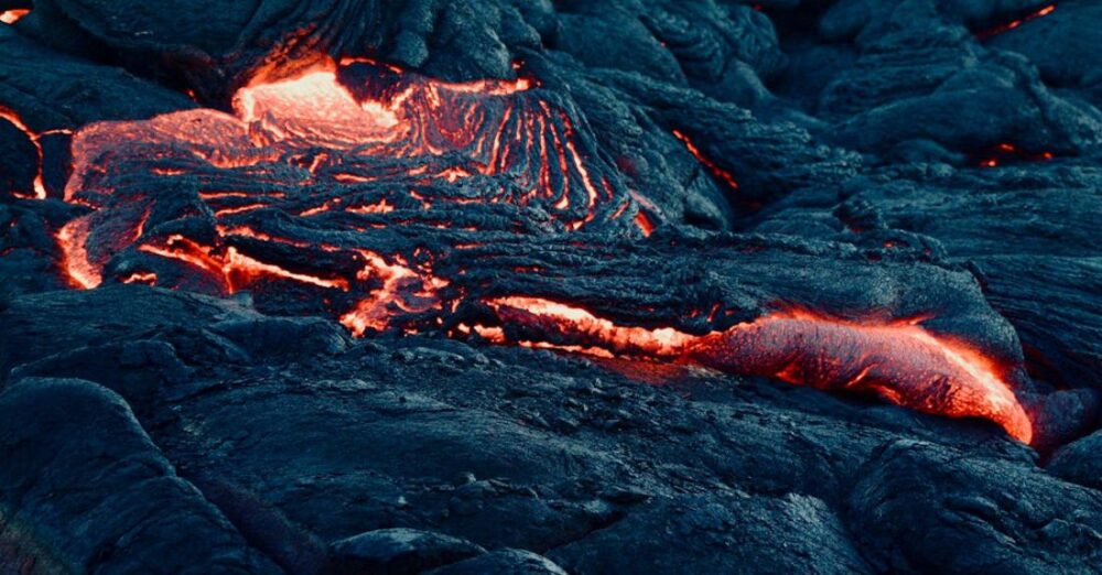 Volcanoes - Lava Flowing