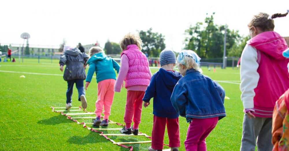 Activity - Children's Team Building on Green Grassland